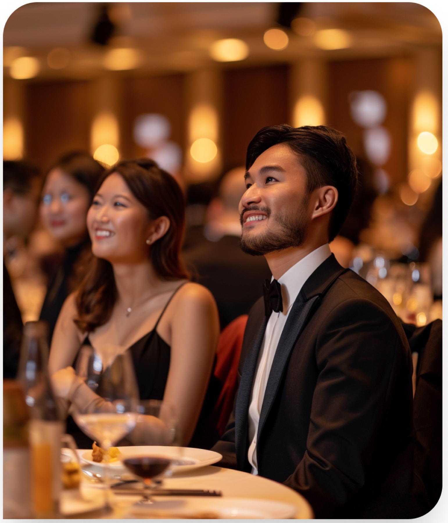 Guests at a table during the ANZCCJ 50th Anniversary Dinner